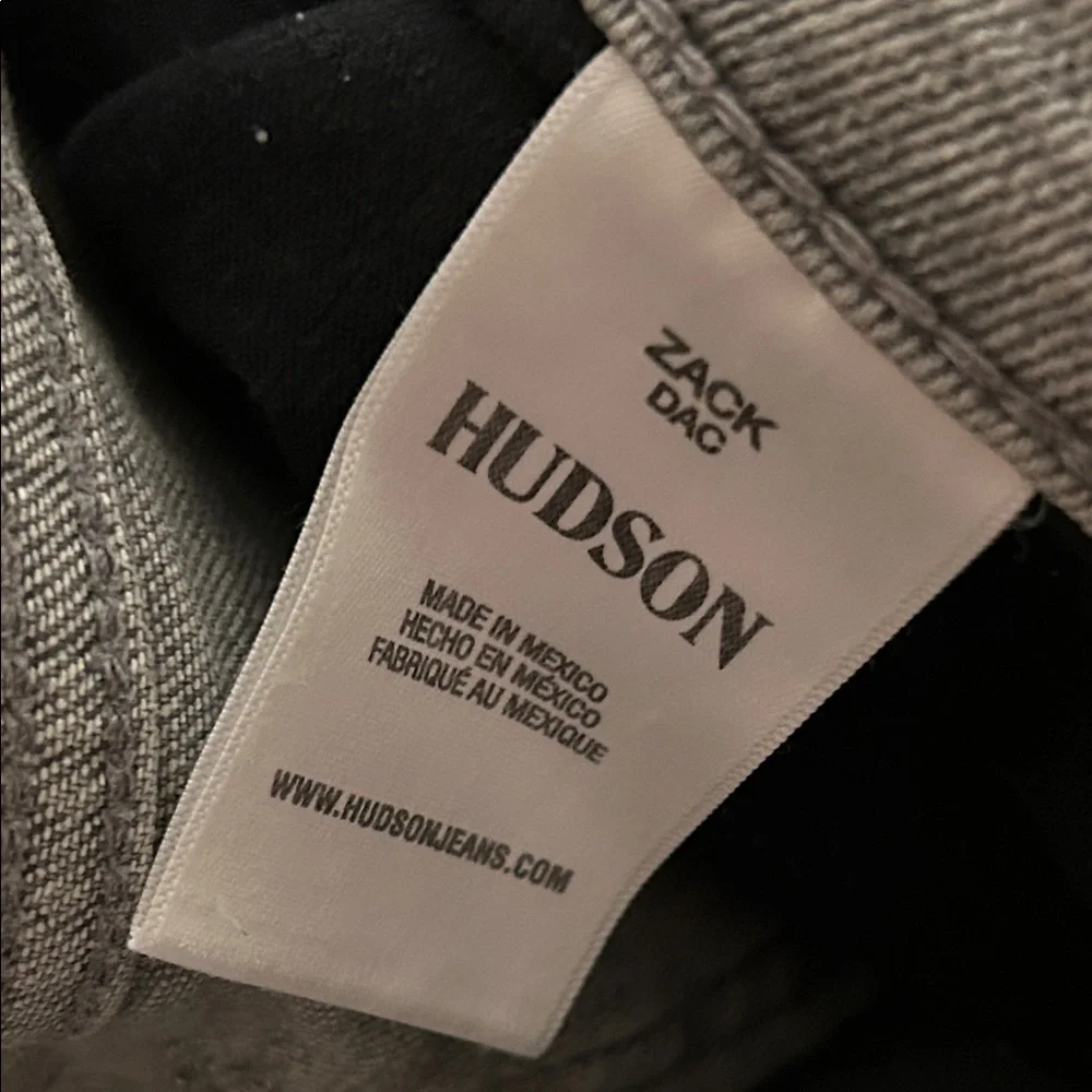 👒Hudson Jeans Men's Ripped Light Gray Zack Skinny DK concrete Jeans size 42 NWT